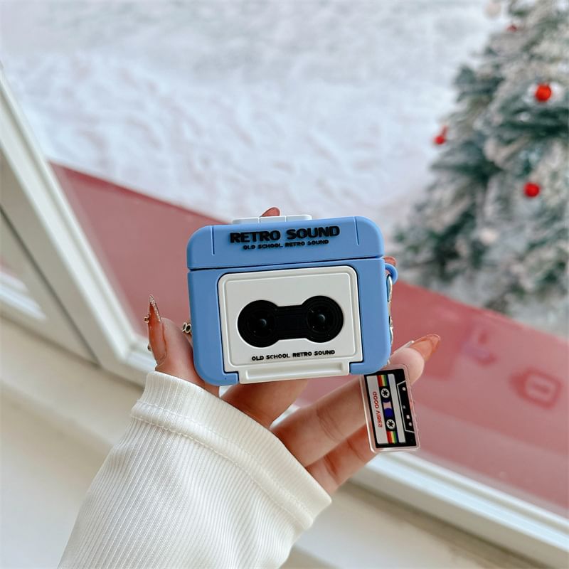 Cassette Apple AirPods / Pro Earphone Case Skin / Charm / Set