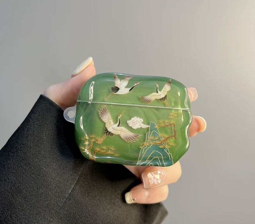 AirPods Set / Charm Earphone Skin Apple Pro Tassel Crane Case