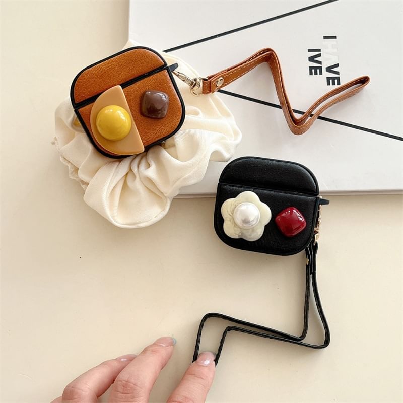 Bead Apple AirPods / Pro Earphone Case Skin with Strap