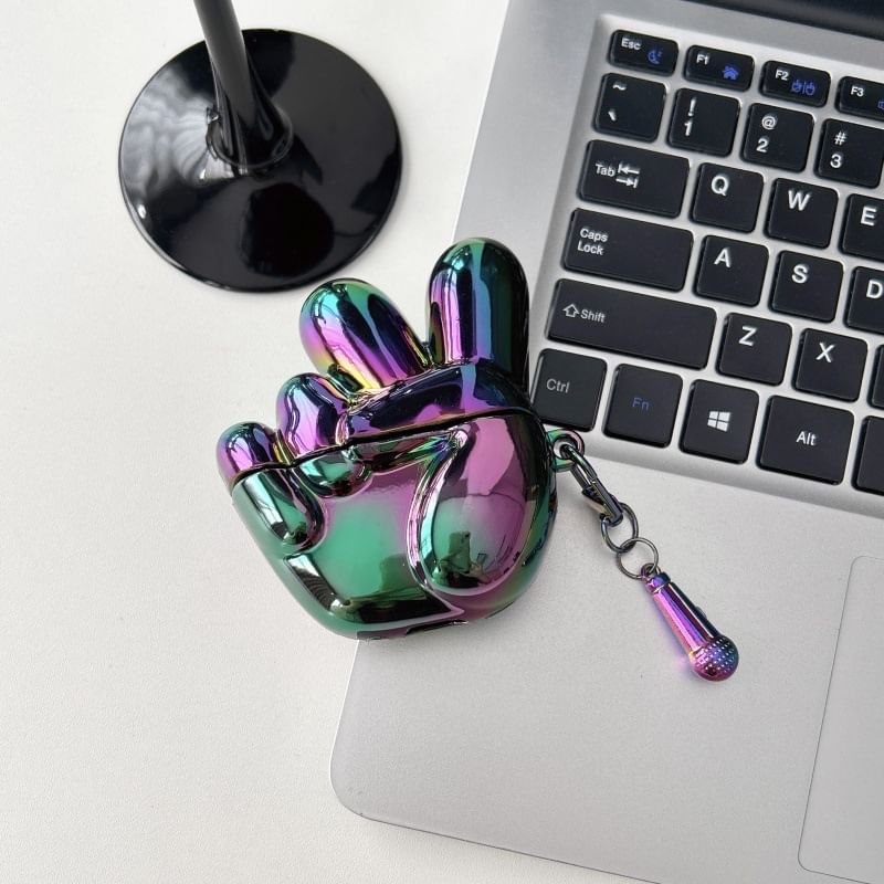 Holographic Hand Gesture Apple AirPods / Pro Earphone Case Skin / Charm / Set