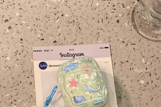 Ocean AirPods Earphone Case Skin / Charm / Set