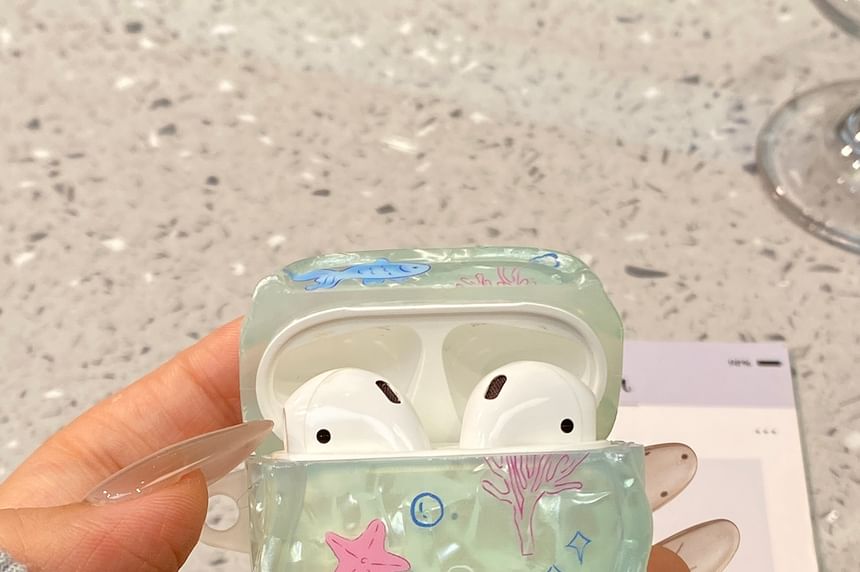 Ocean AirPods Earphone Case Skin / Charm / Set