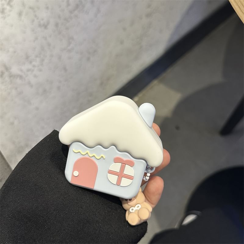 Bear House Apple AirPods / Pro Earphone Case Skin with Charm