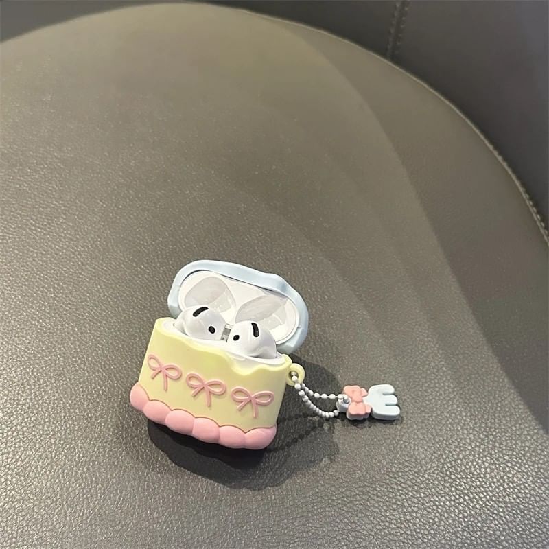 Rabbit Cake Apple AirPods / Pro Earphone Case Skin with Charm