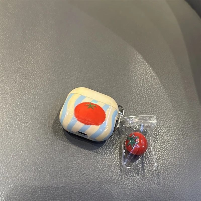 Tomato Apple AirPods / Pro Earphone Case Skin / Charm / Set