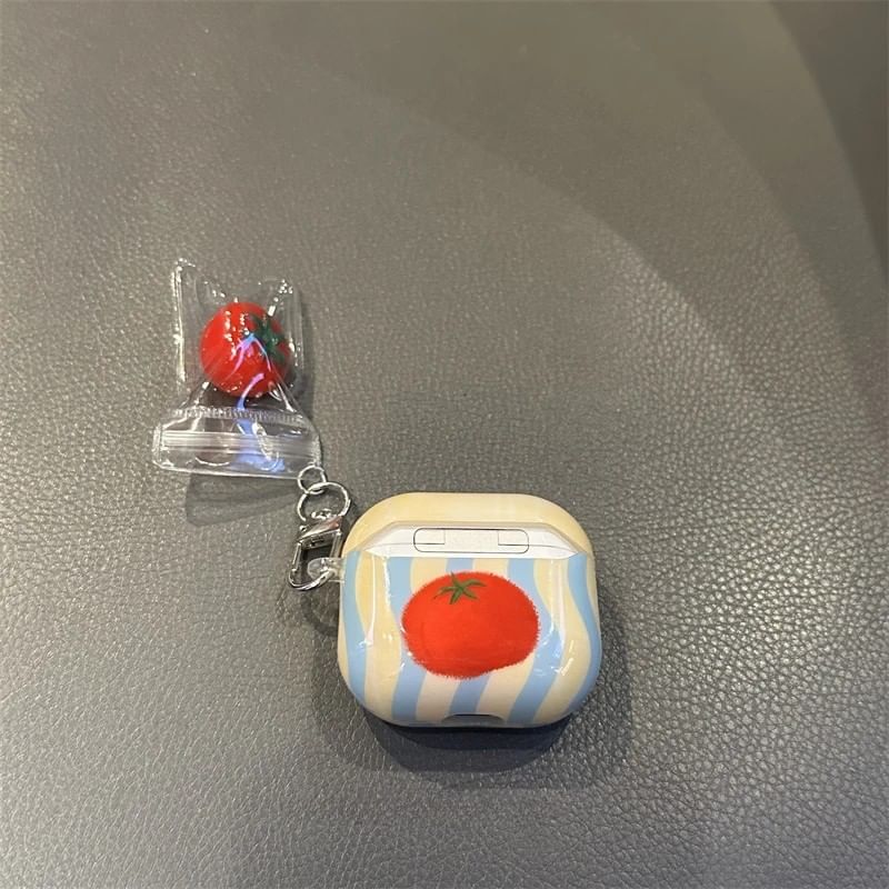 Tomato Apple AirPods / Pro Earphone Case Skin / Charm / Set