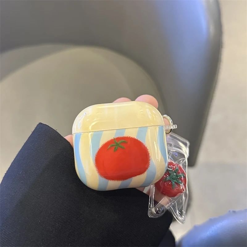 Tomato Apple AirPods / Pro Earphone Case Skin / Charm / Set