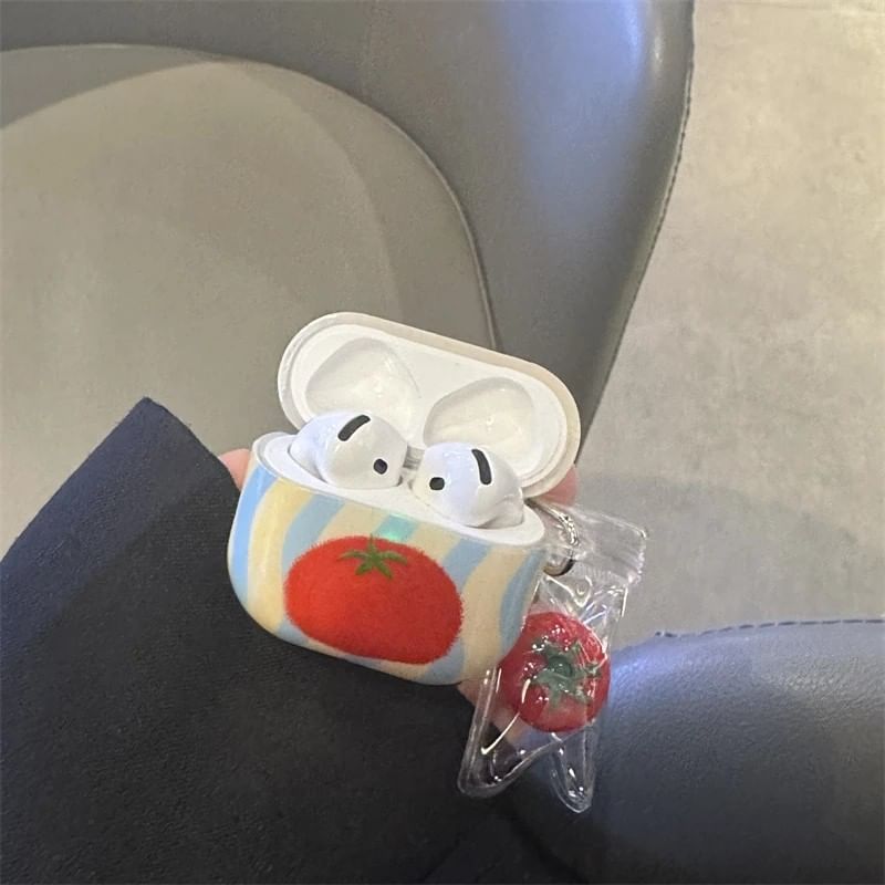 Tomato Apple AirPods / Pro Earphone Case Skin / Charm / Set