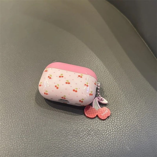 Cherry AirPods Earphone Case Skin / Charm / Set