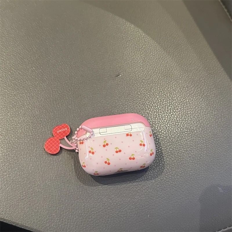Cherry AirPods Earphone Case Skin / Charm / Set