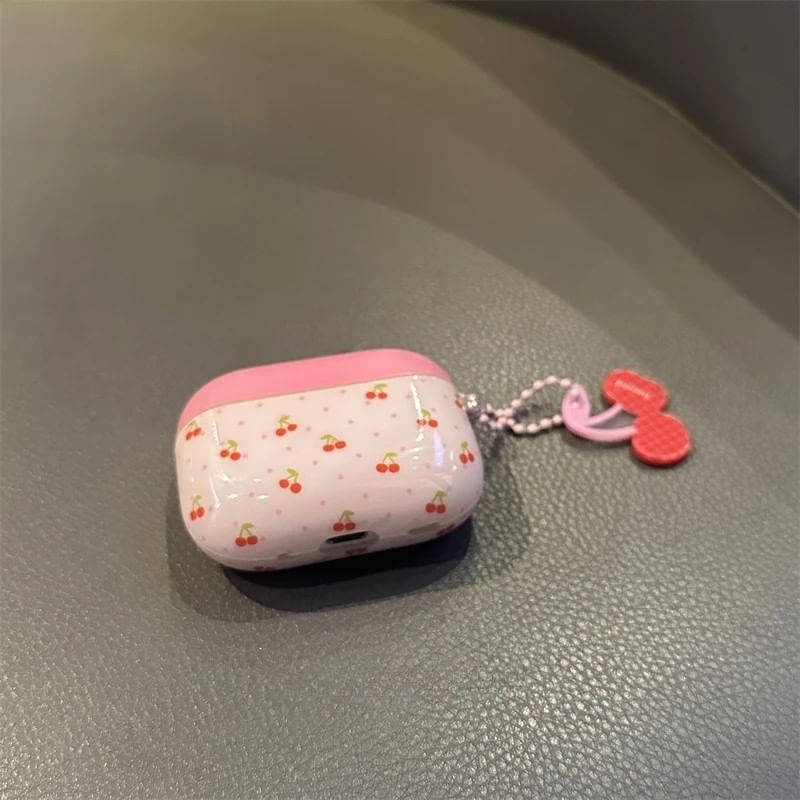 Cherry AirPods Earphone Case Skin / Charm / Set