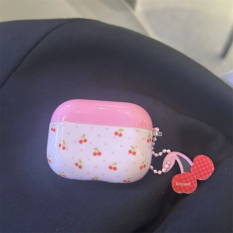 Cherry AirPods Earphone Case Skin / Charm / Set