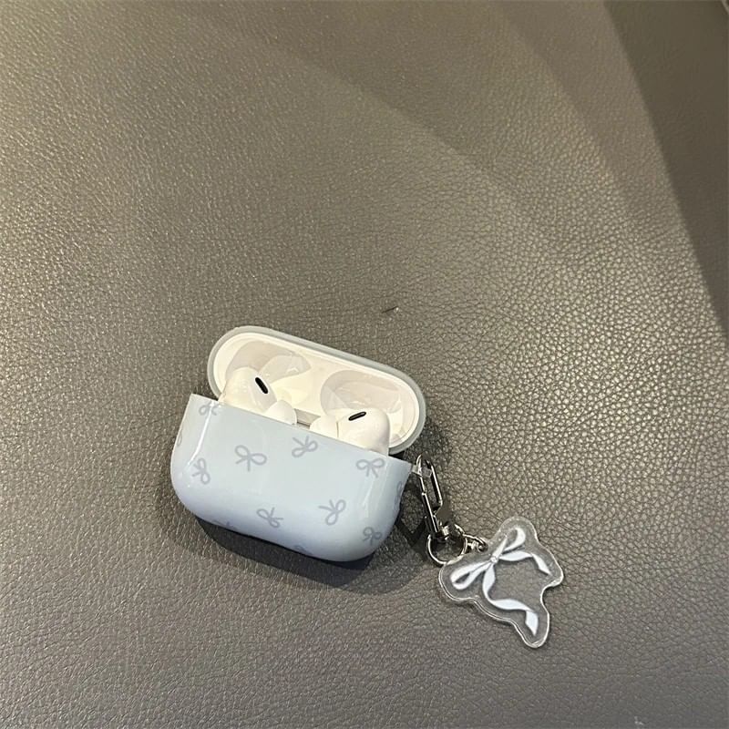 Bow AirPods Earphone Case Skin / Charm / Set