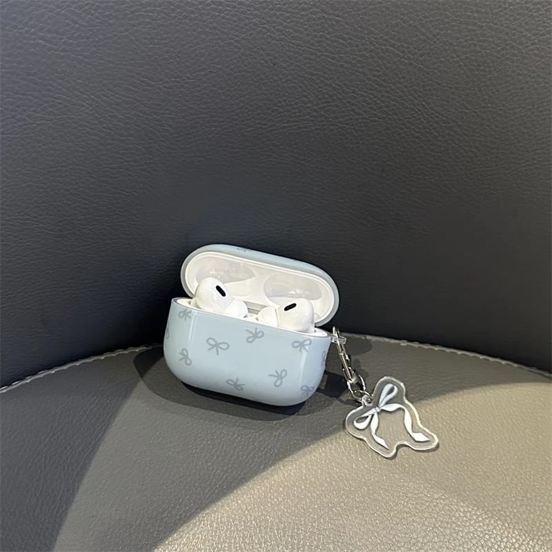Bow AirPods Earphone Case Skin / Charm / Set