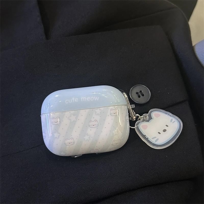 Cat AirPods Earphone Case Skin / Charm / Set