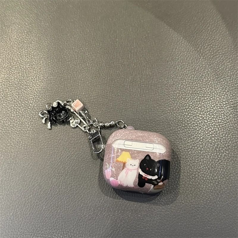 Cat AirPods Earphone Case Skin / Charm / Set