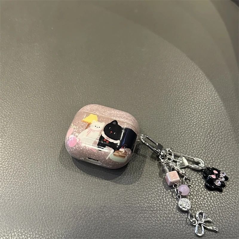 Cat AirPods Earphone Case Skin / Charm / Set