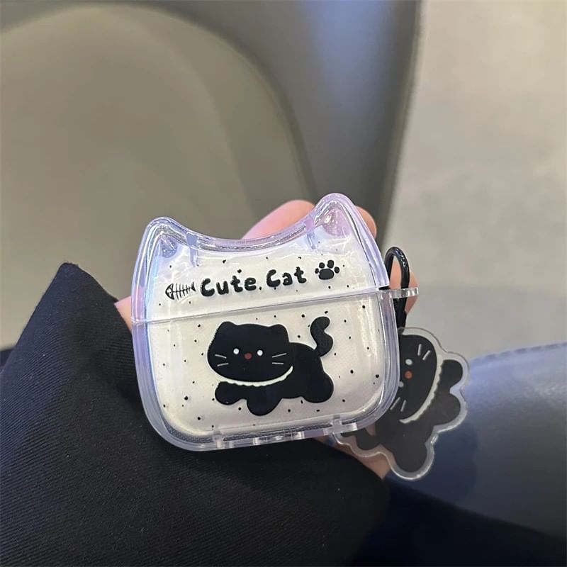 Cat AirPods Earphone Case Skin / Charm / Set