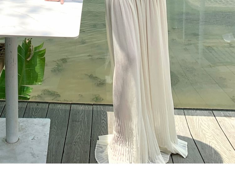 Black Sequin Panel Maxi Tube Dress - Altfashion Shop
