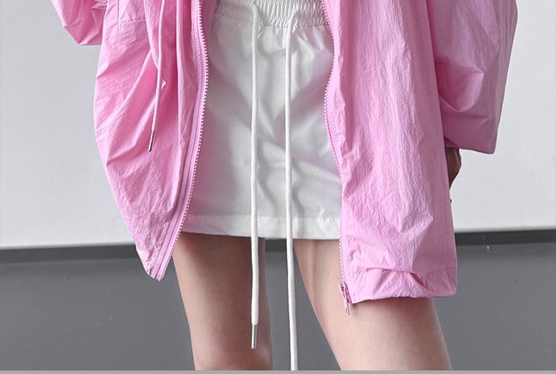 Plain Zip-Up Jacket