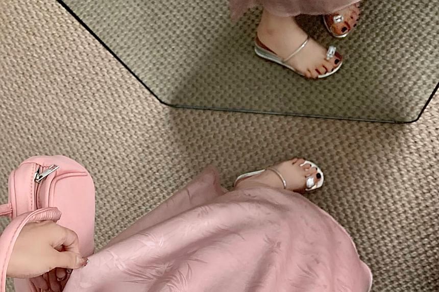 Jacquard High Waist Maxi A-Line Skirt