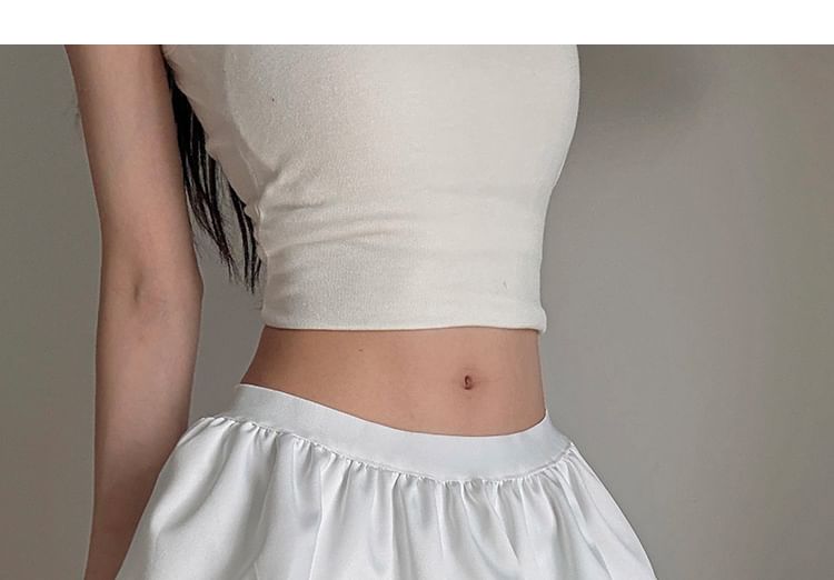 Layered Frill Low Rise Mini Skirt