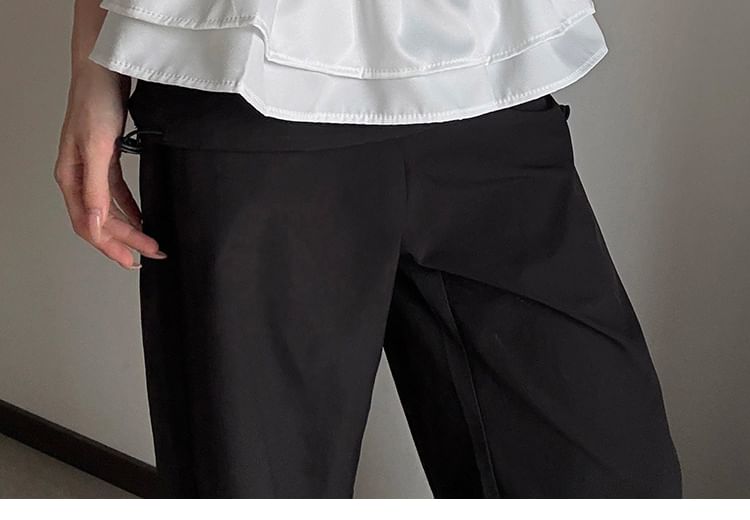 Layered Frill Low Rise Mini Skirt