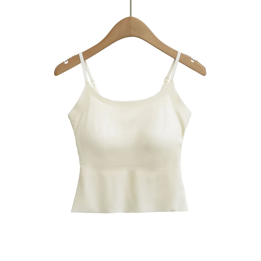 Plain Scoop-Neck Camisole Blouse