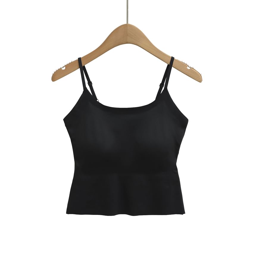 Plain Scoop-Neck Camisole Blouse