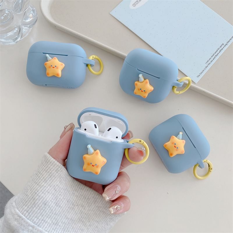 3D Star Apple AirPods / Pro Earphone Case Skin