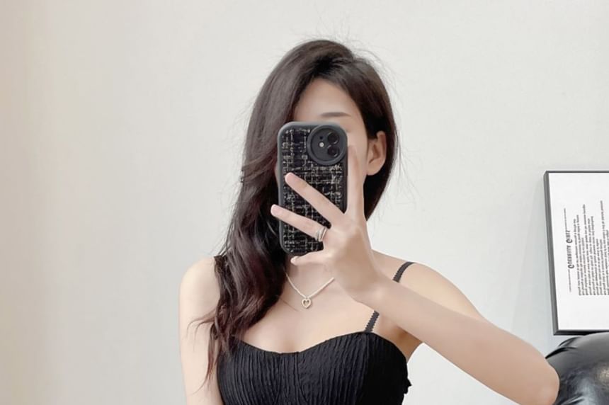 Padded Cutout Cropped Cami Top