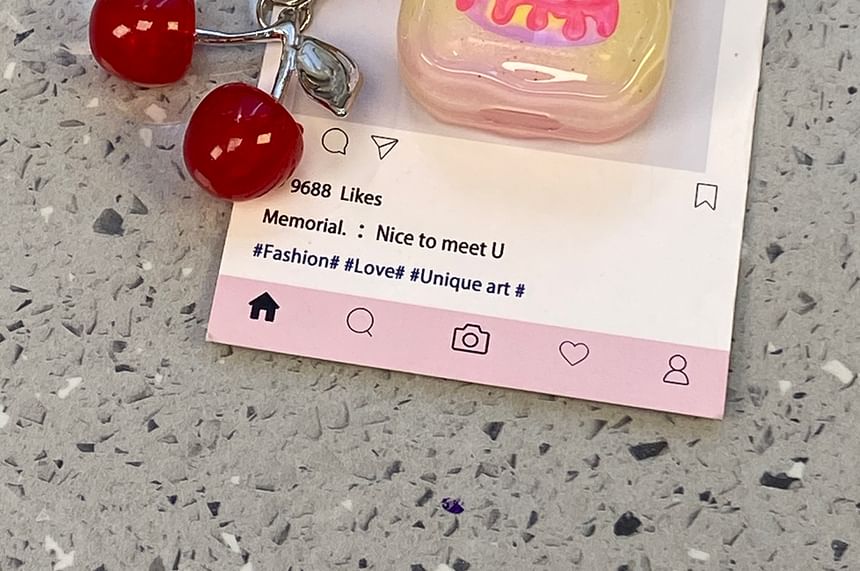 Cherry Print Airpods Case