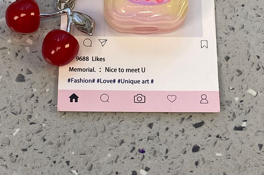 Cherry Print Airpods Case