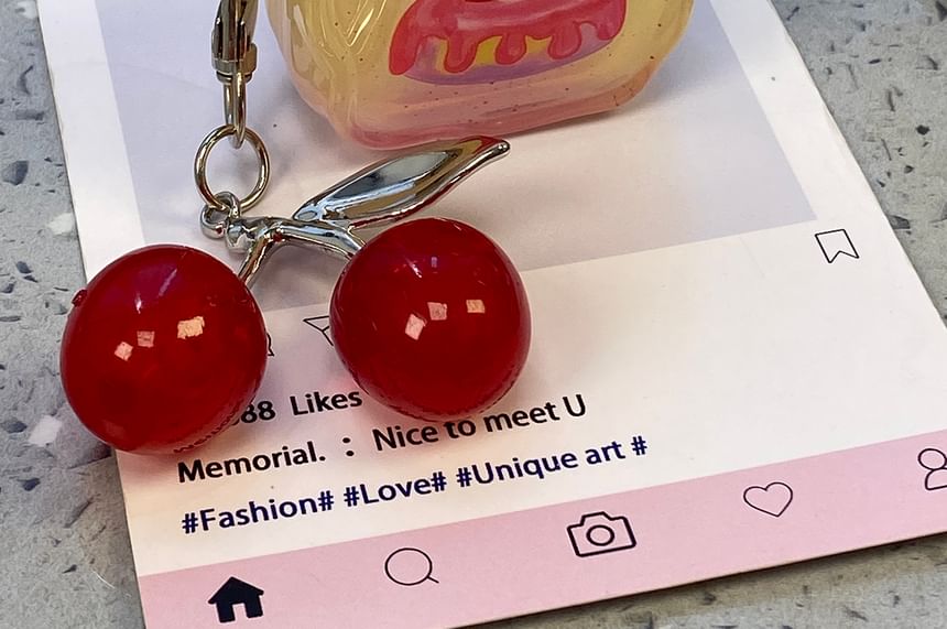 Cherry Print Airpods Case