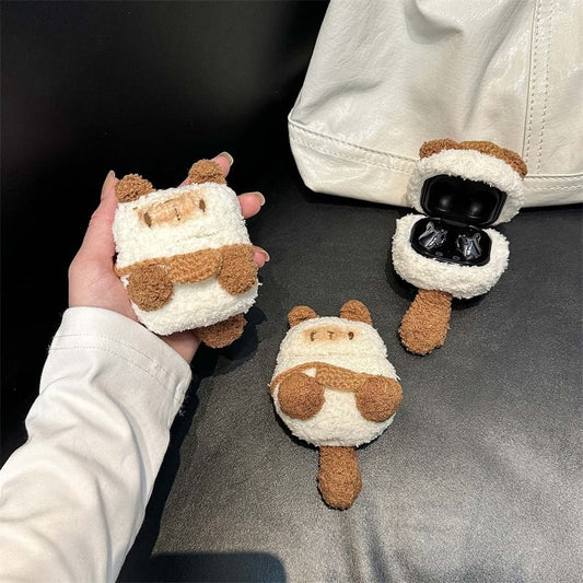 Cat Chenille Apple AirPods / Pro Earphone Case Skin