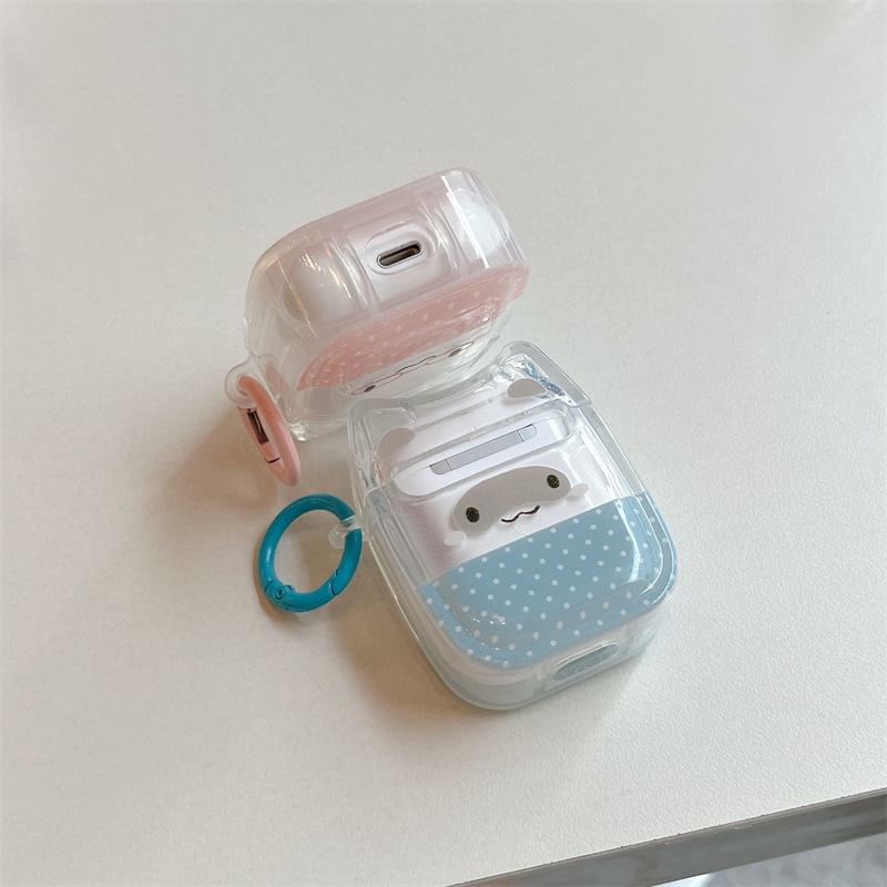 Cat Dotted Transparent Apple AirPods / Pro Earphone Case Skin