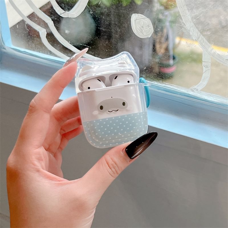 Cat Dotted Transparent Apple AirPods / Pro Earphone Case Skin