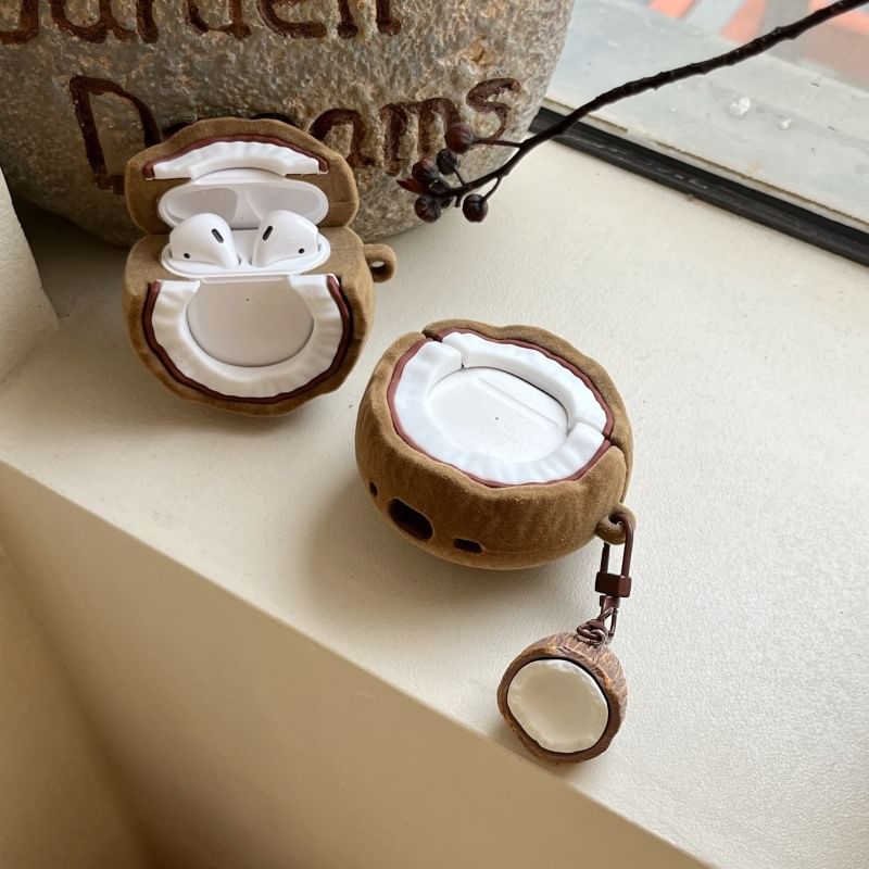 Coconut Apple AirPods / Pro Earphone Case Skin / Charm / Set