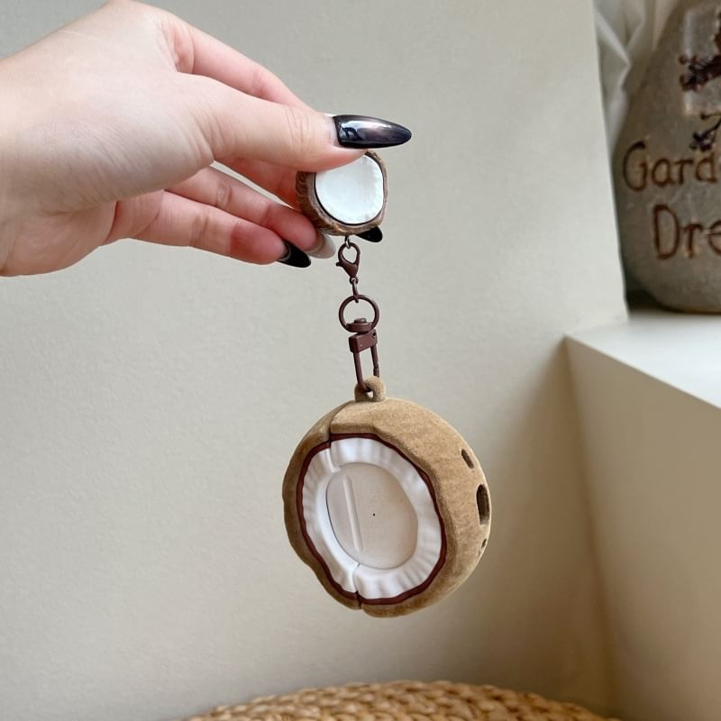 Coconut Apple AirPods / Pro Earphone Case Skin / Charm / Set