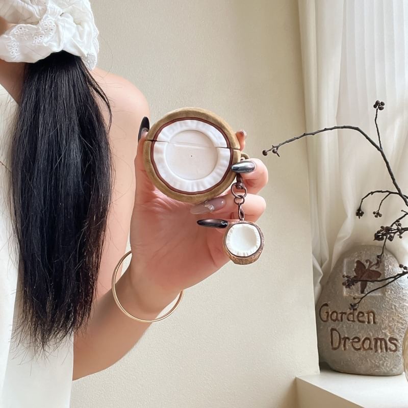 Coconut Apple AirPods / Pro Earphone Case Skin / Charm / Set