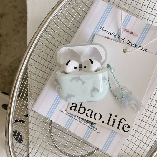 Dolphin Apple AirPods / Pro Earphone Case Skin / Charm / Set