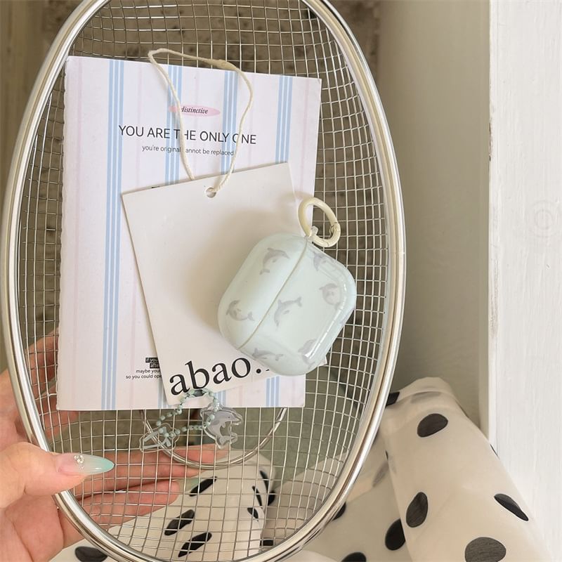 Dolphin Apple AirPods / Pro Earphone Case Skin / Charm / Set