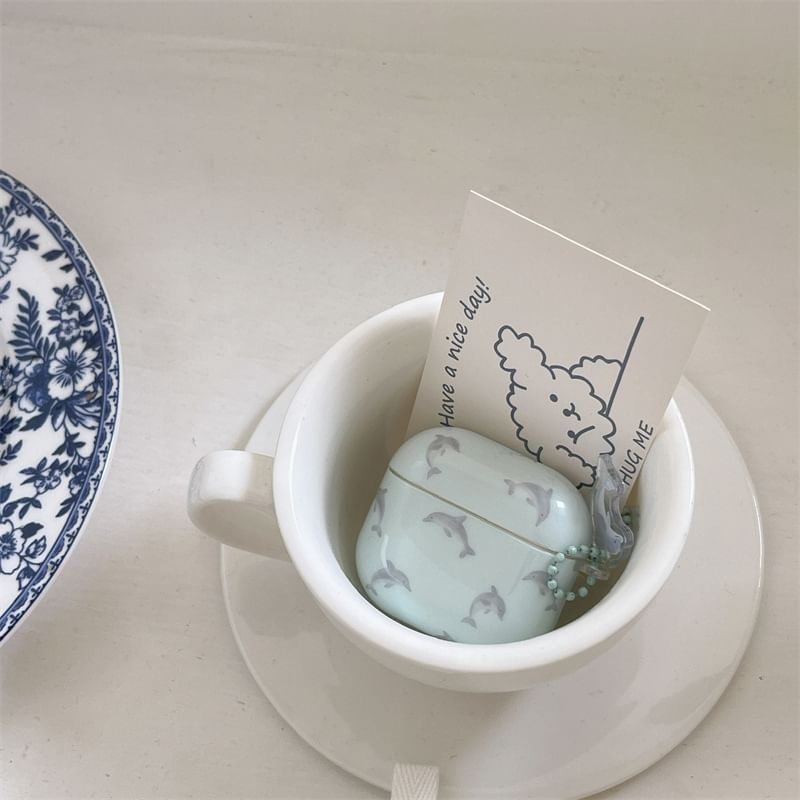 Dolphin Apple AirPods / Pro Earphone Case Skin / Charm / Set