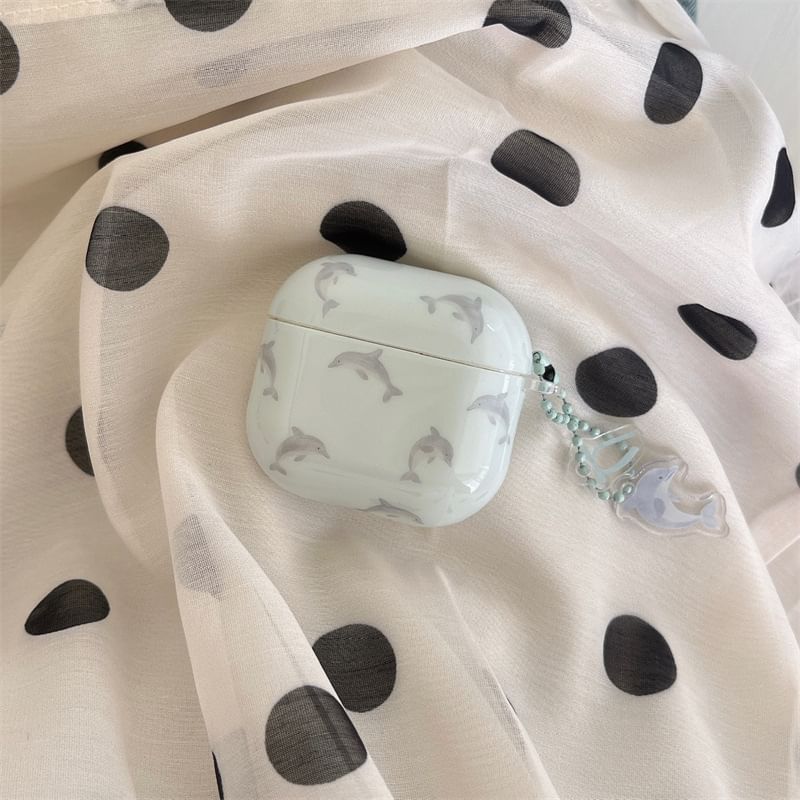 Dolphin Apple AirPods / Pro Earphone Case Skin / Charm / Set