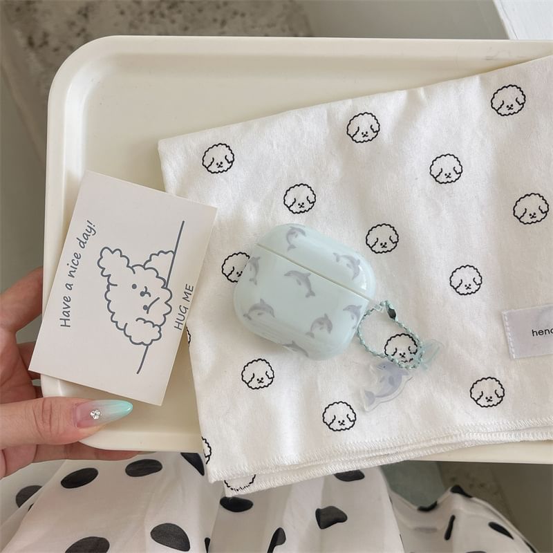 Dolphin Apple AirPods / Pro Earphone Case Skin / Charm / Set