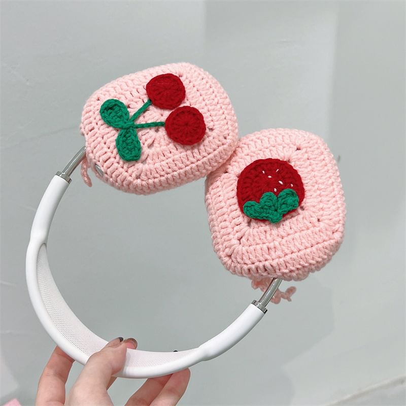 Strawberry Cherry Knit Apple AirPods Max Cover