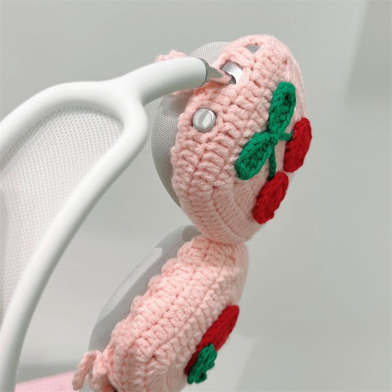 Strawberry Cherry Knit Apple AirPods Max Cover