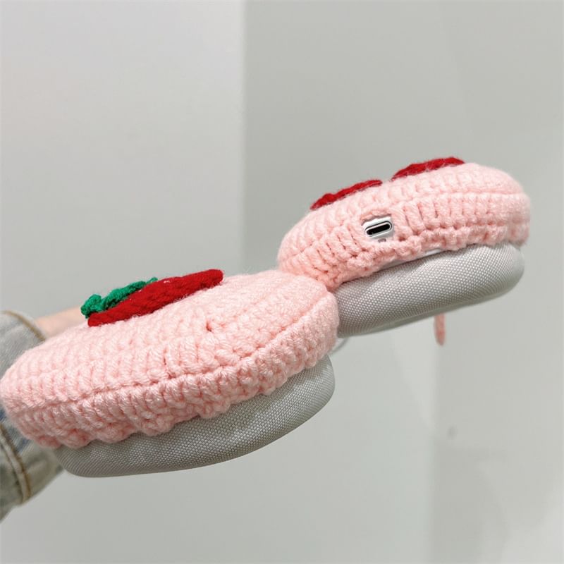 Strawberry Cherry Knit Apple AirPods Max Cover
