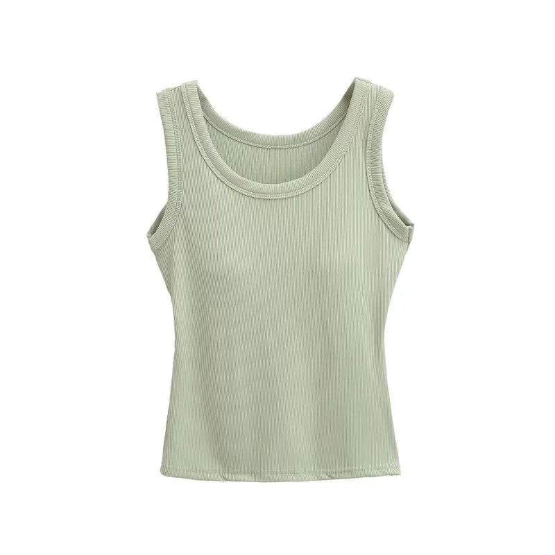 Plain Crew-Necked Tank Top