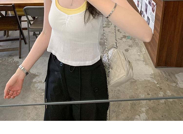 Plain V-Necked Tank Top